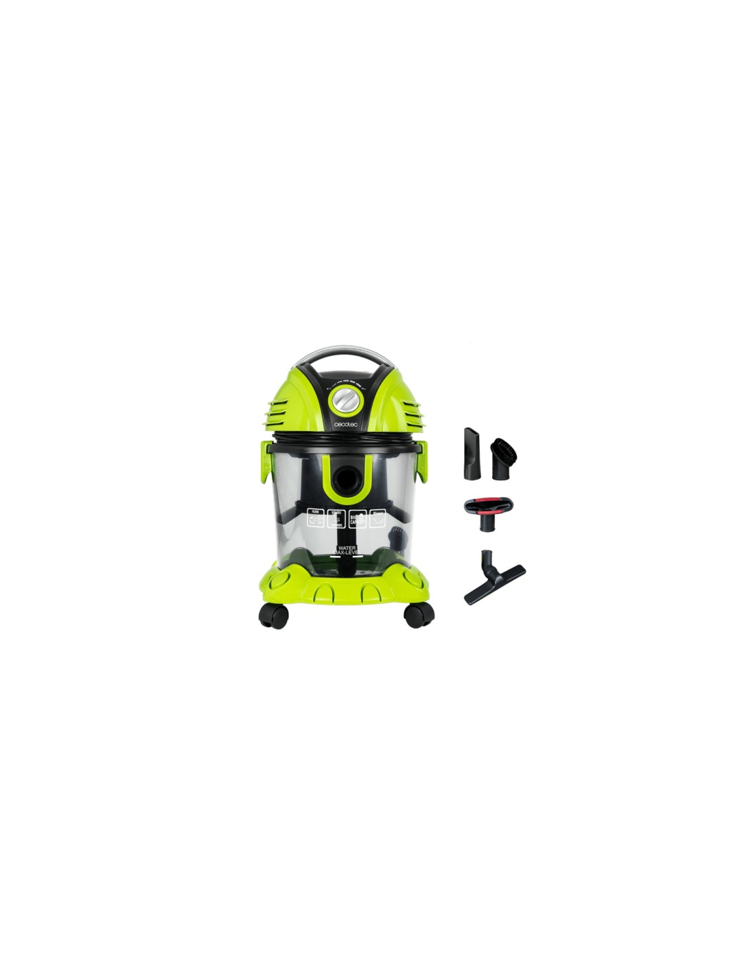 Cecotec Wet&Dry T Aspiradora de tambor Seca y húmeda 1200 W Sin bolsa