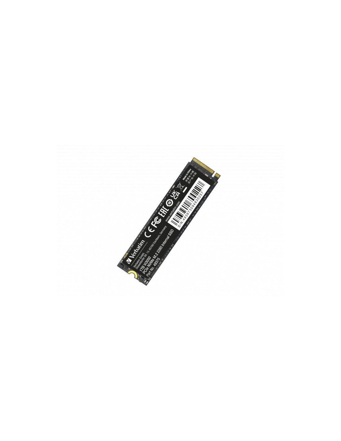 Verbatim Vi3000 1TB PCIe NVMe M.2 SSD PCI Express 3.0