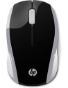 HP Wireless Mouse 200 Í?ptico 1000 DPI 2.4 GHz Ambidextro Negro, Plata