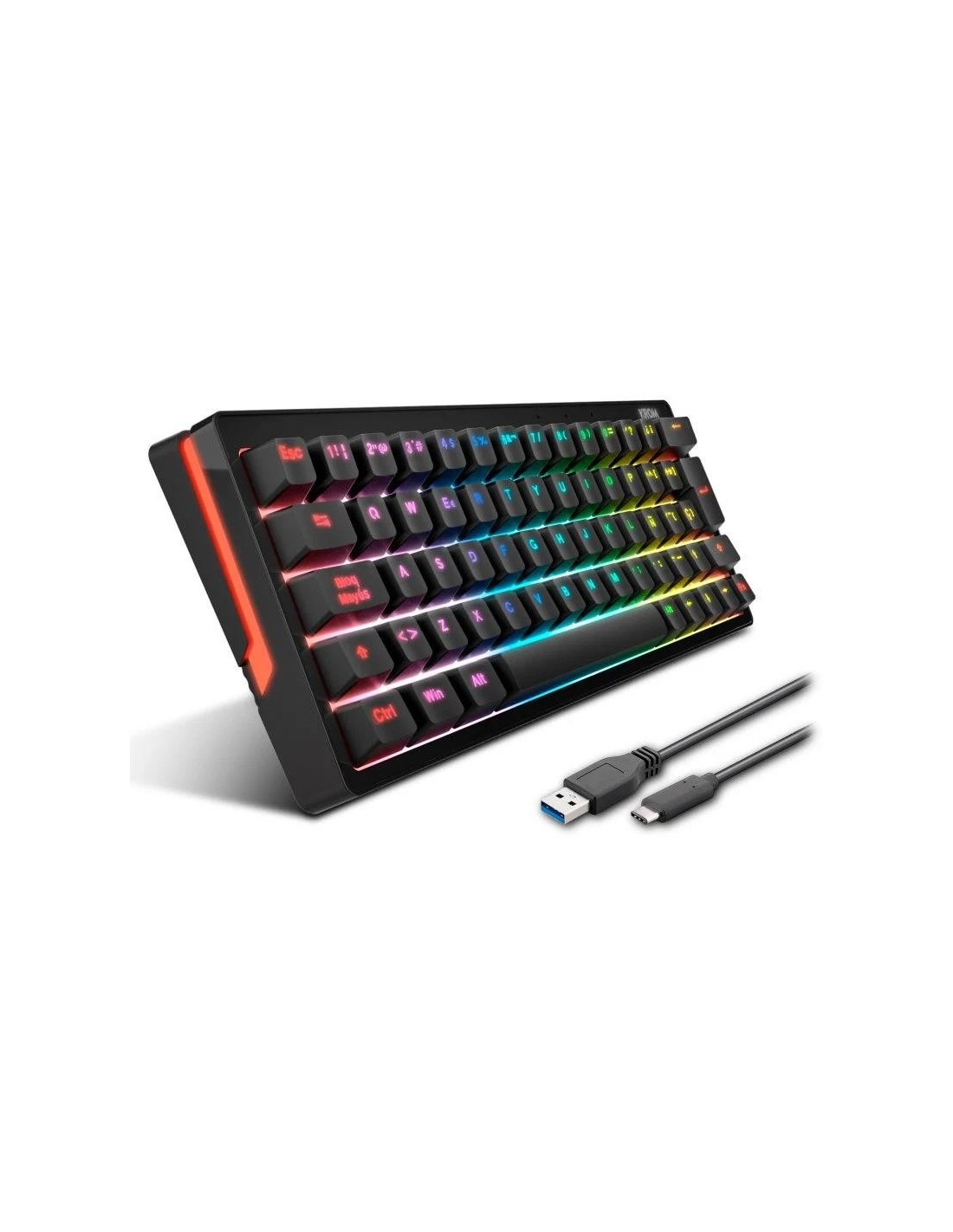 TECLADO GAMING KROM KREATOR MECANICO TKL USB RGB