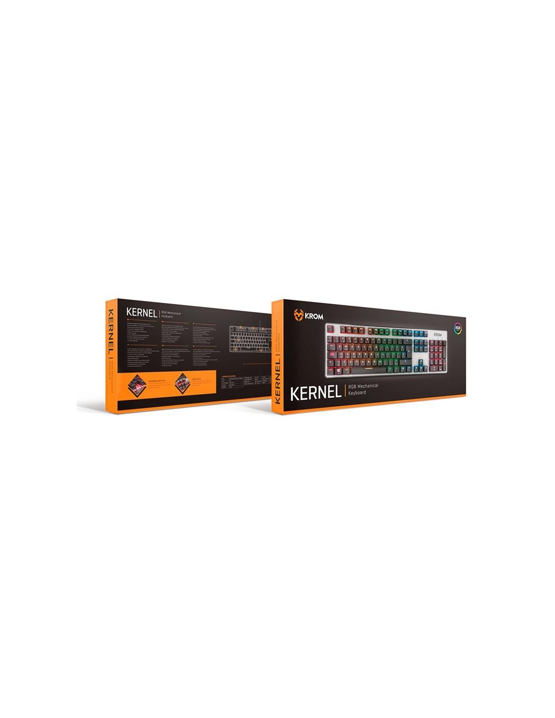 TECLADO GAMING KROM KERNEL MECANICO USB RGB RETROILUMINADO