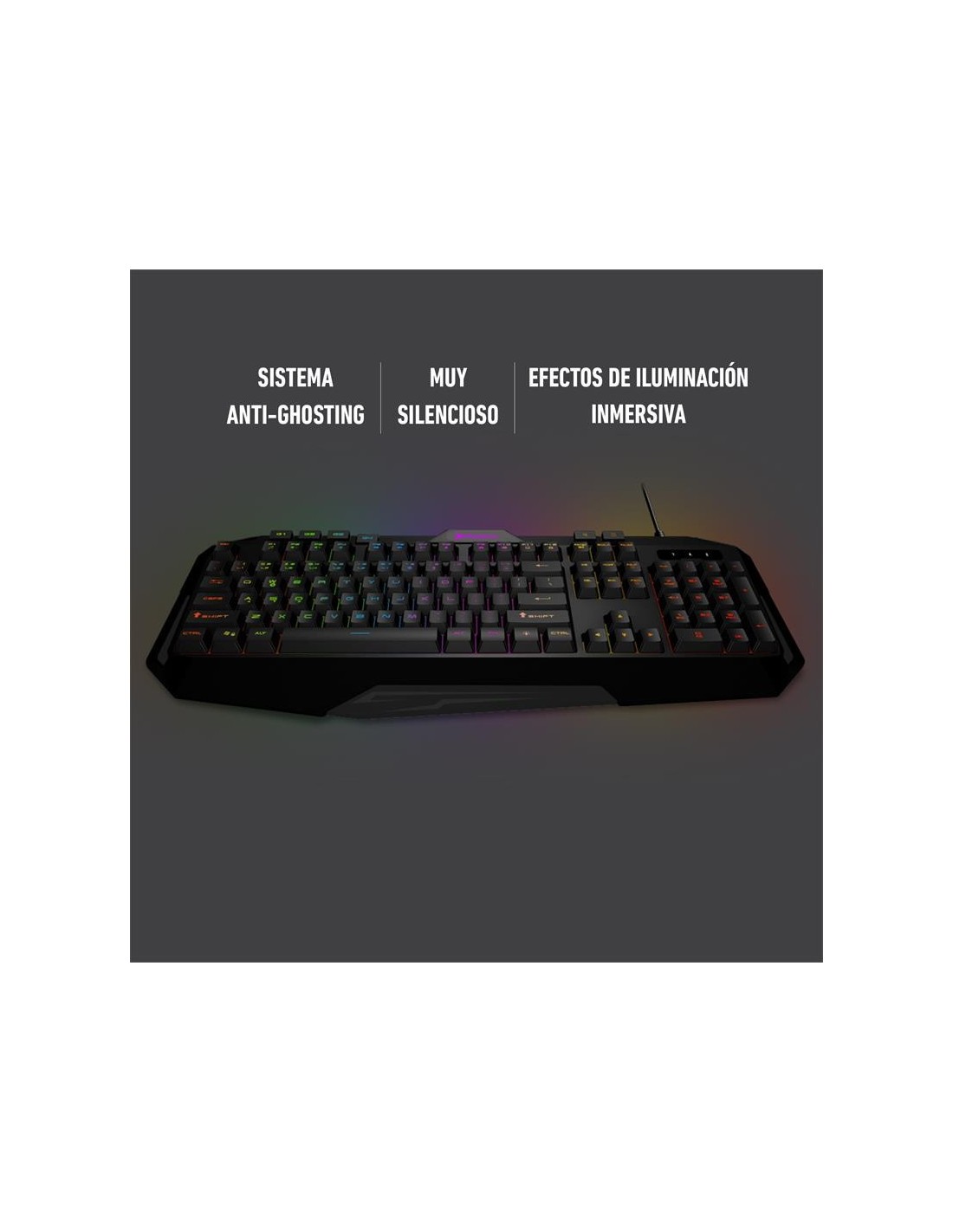 TECLADO PHOENIX GAMING USB RGB