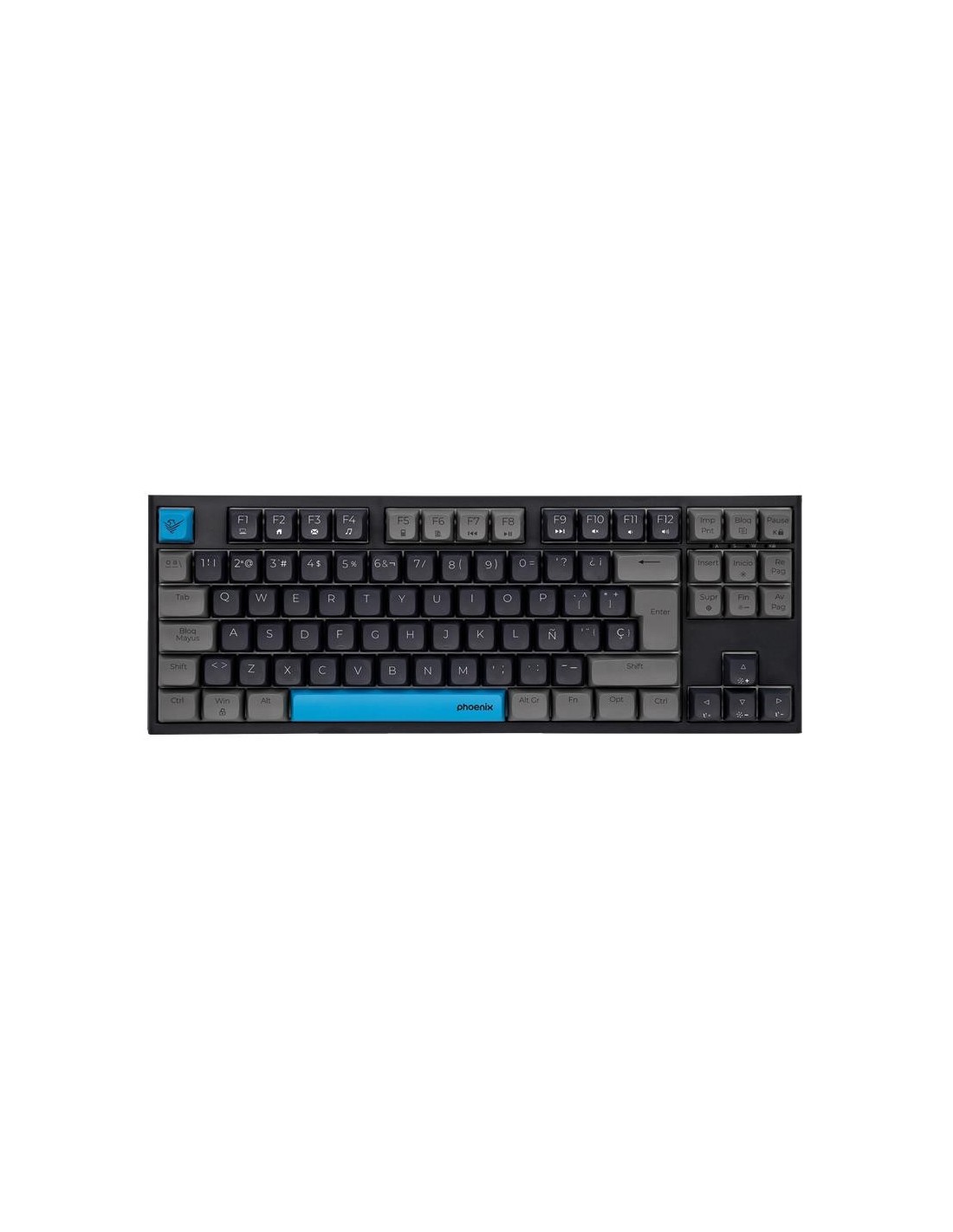 TECLADO PHOENIX ROYAL GAMING MECANICO USB RGB BLACK