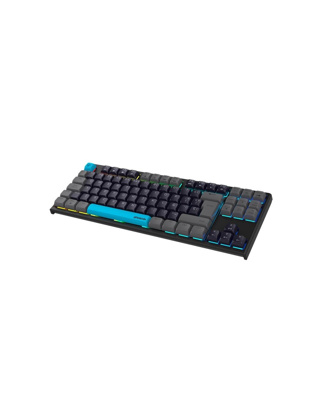 TECLADO PHOENIX ROYAL GAMING MECANICO USB RGB BLACK