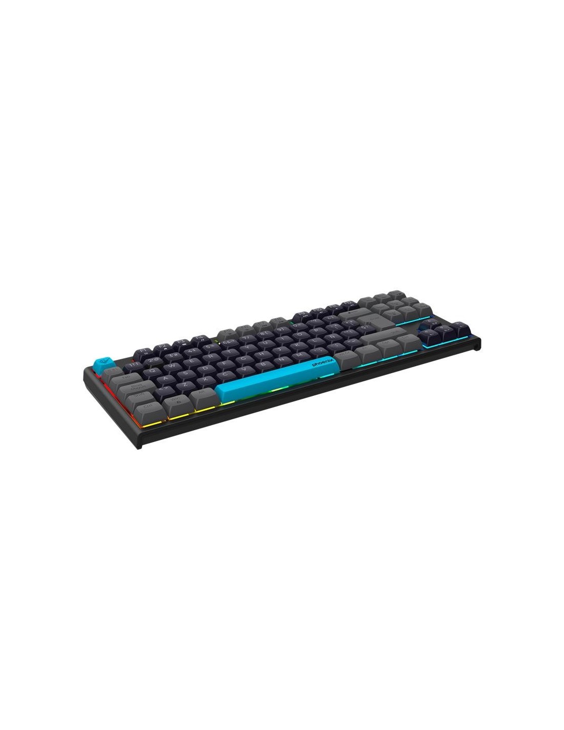 TECLADO PHOENIX ROYAL GAMING MECANICO USB RGB BLACK