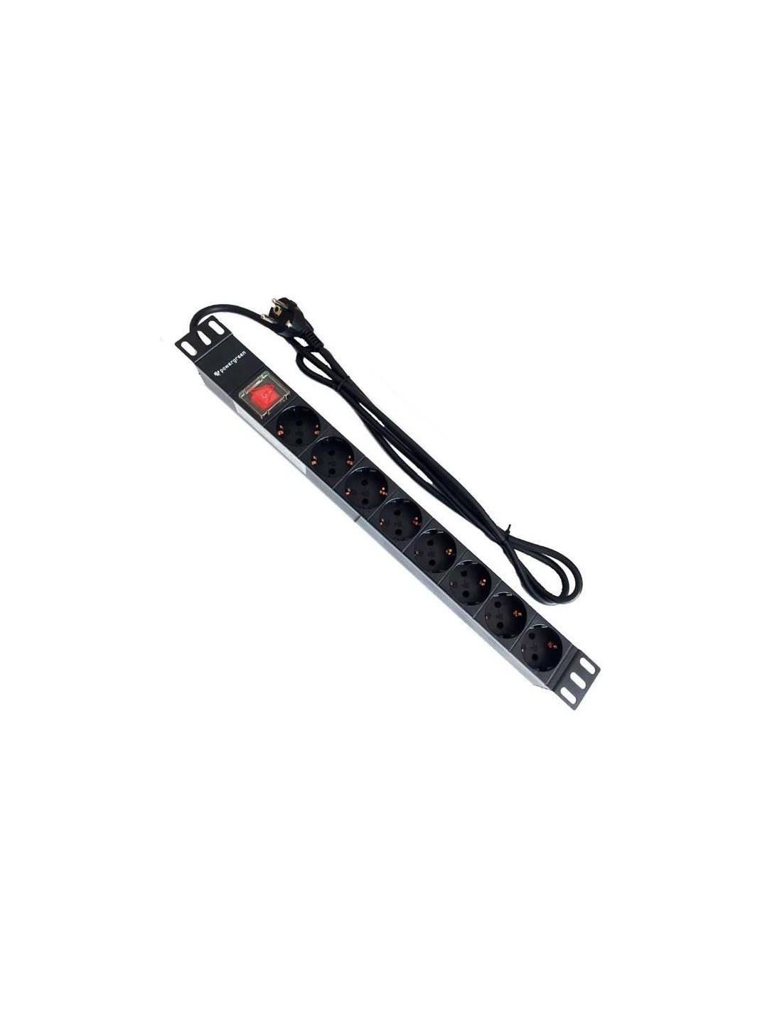 PDU TIPO REGLETA POWERGREEN 8 TOMAS CON INTERRUPTOR