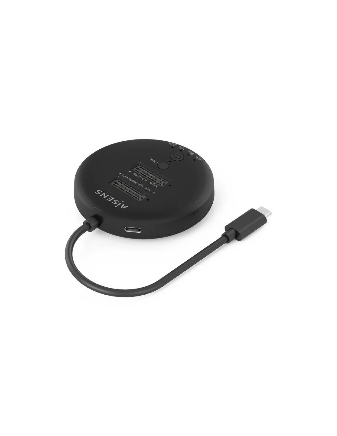 DOCK STATION CLONE AISENS X2 M2 NVME USB-C 3.2 BLACK