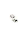 ROSETA SUPERFICIE RJ45 UTP CAT 6 1 TOMA BLANCO NANOCABLE 10.21.1501