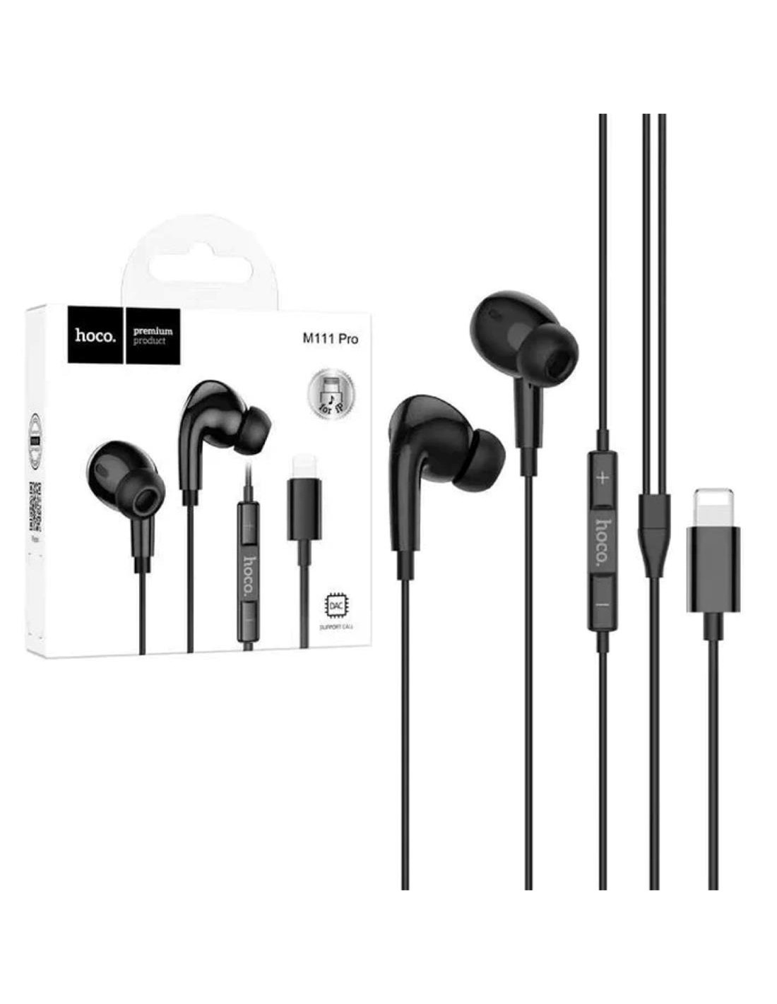 Hoco M111 Pro Auricular Lightning para iPhone Negro