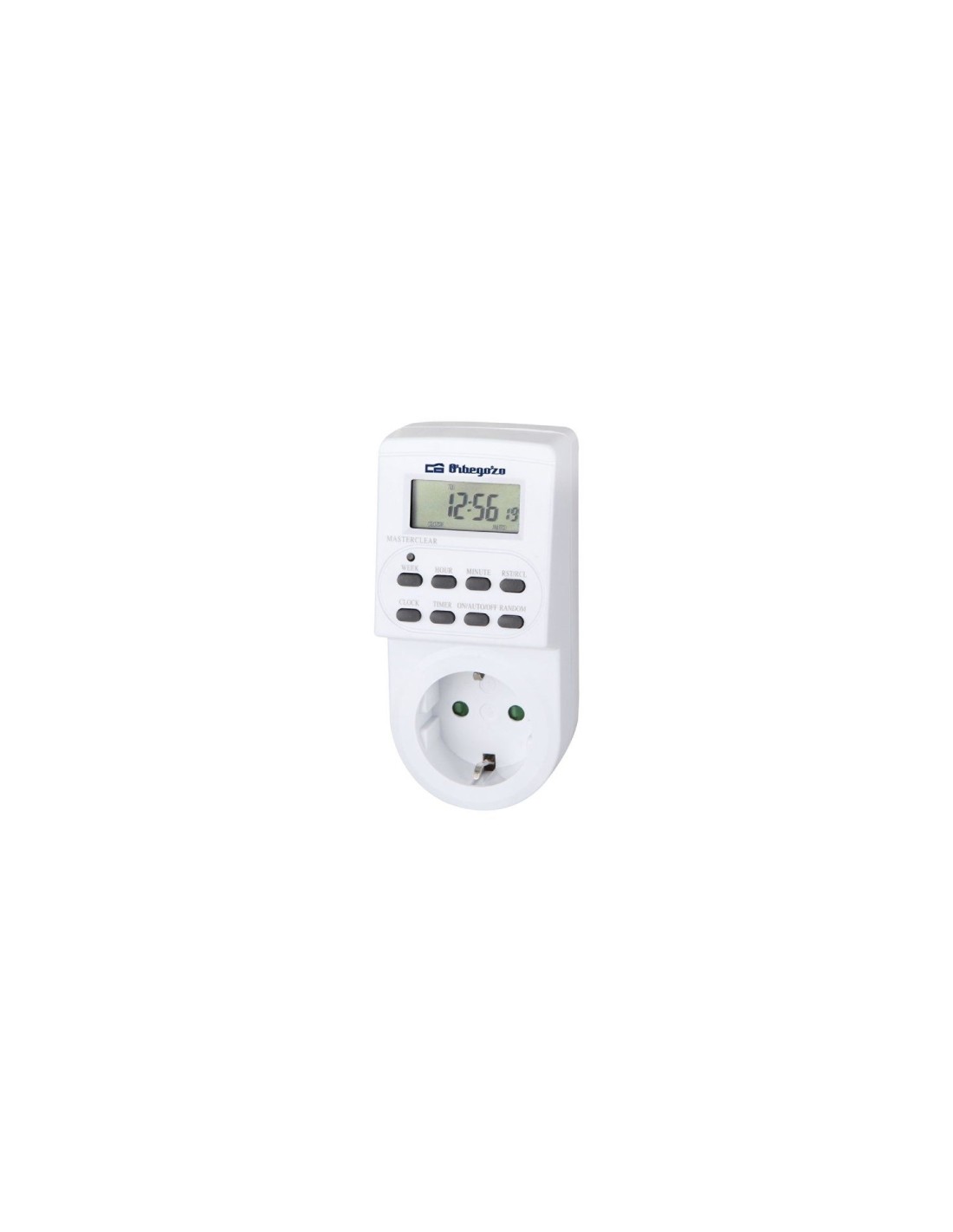 TEMPORIZADOR ORBEGOZO PG 20 POTENCIA MAX 3600W PROGRAMADOR DIARIO INTERVALOS 1 MIN BLANCO 16275
