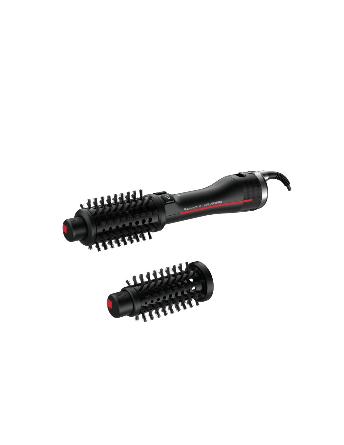 Rowenta K/Pro Stylist CF961LF0 Utensilio de peinado Cepillo de aire caliente Vapor Negro, Rojo 750 W 1,8 m