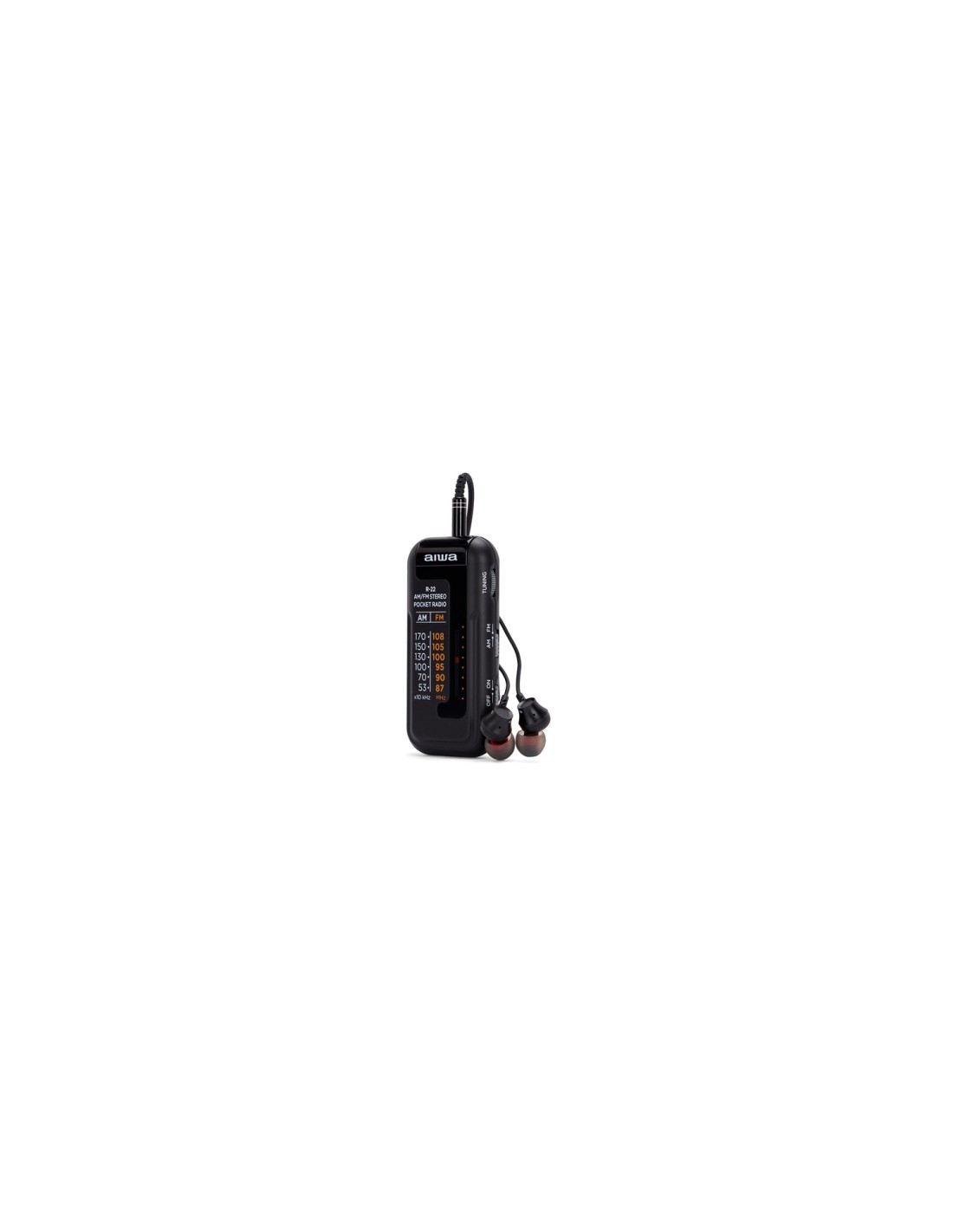 Aiwa R-22BK radio Personal Analógica Negro