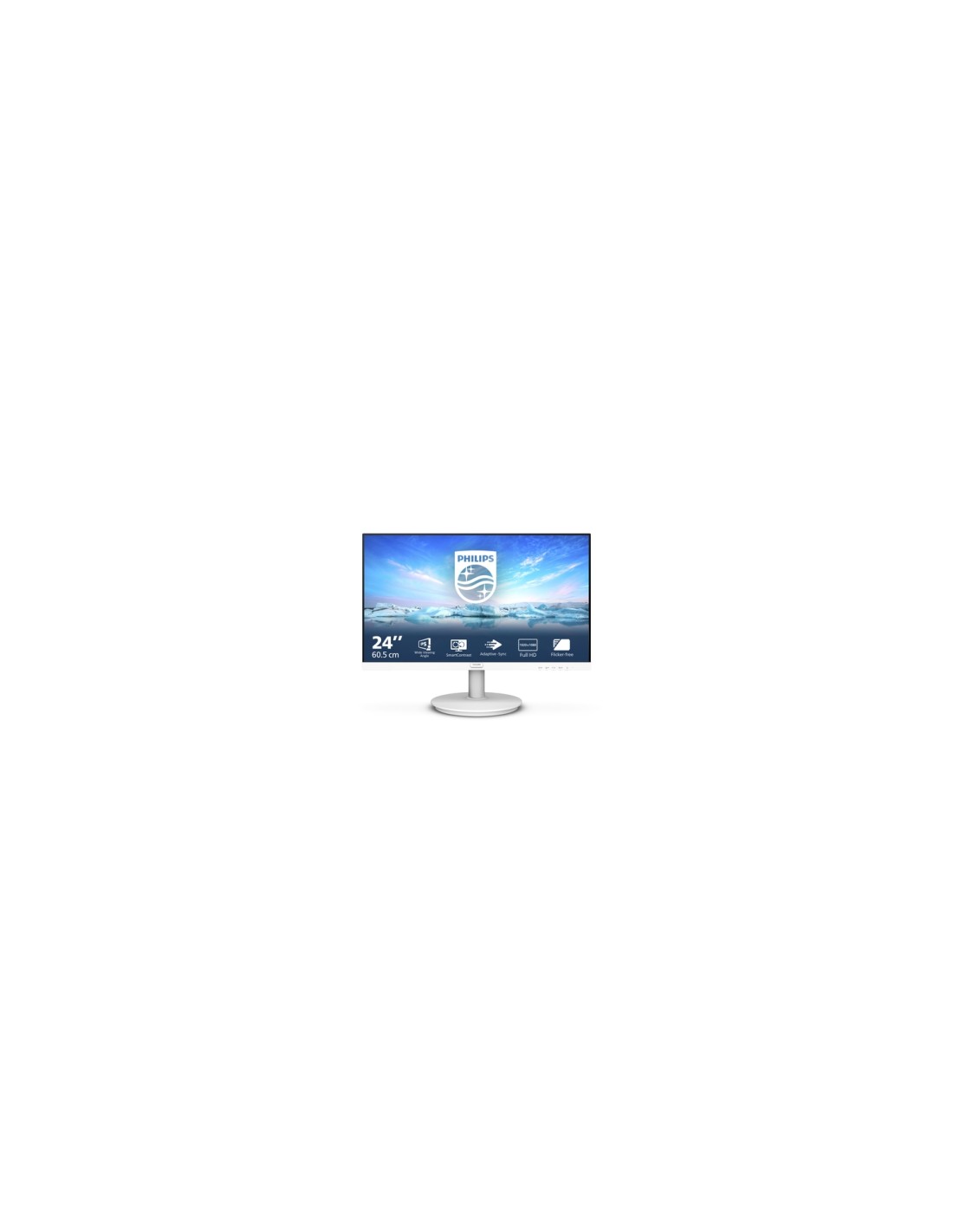 Philips V Line 241V8AW/00 23.8" 1920 x 1080 Pixeles Full HD LCD Blanco Monitor