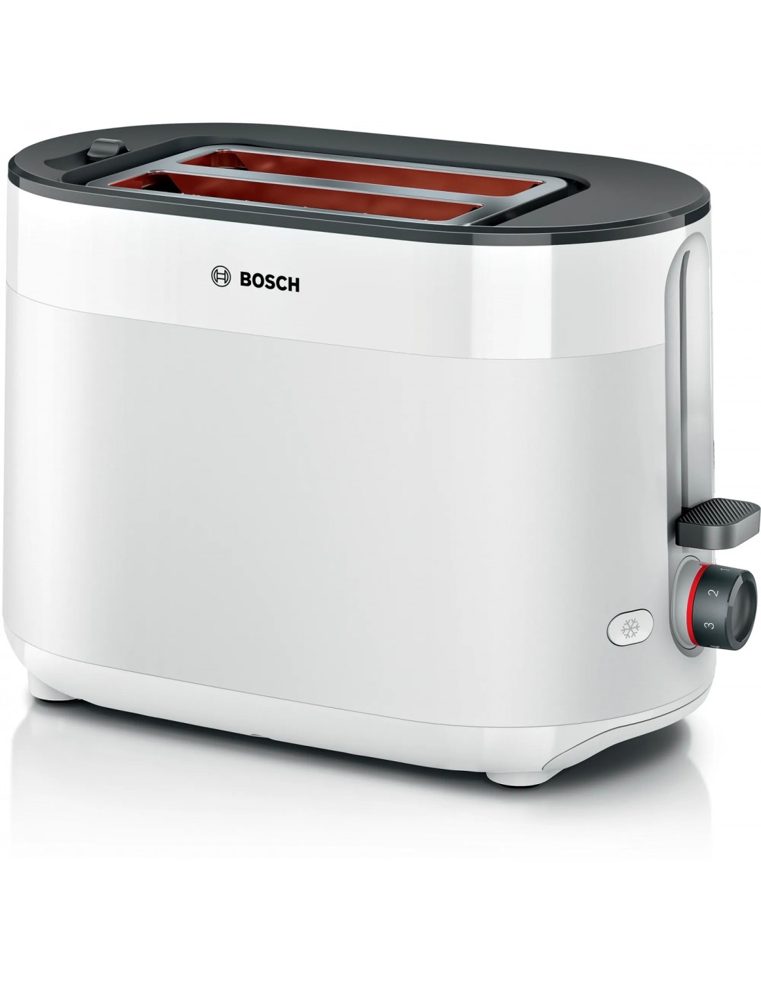 Bosch TAT2M121 tostadora 6 2 rebanada(s) 950 W Blanco