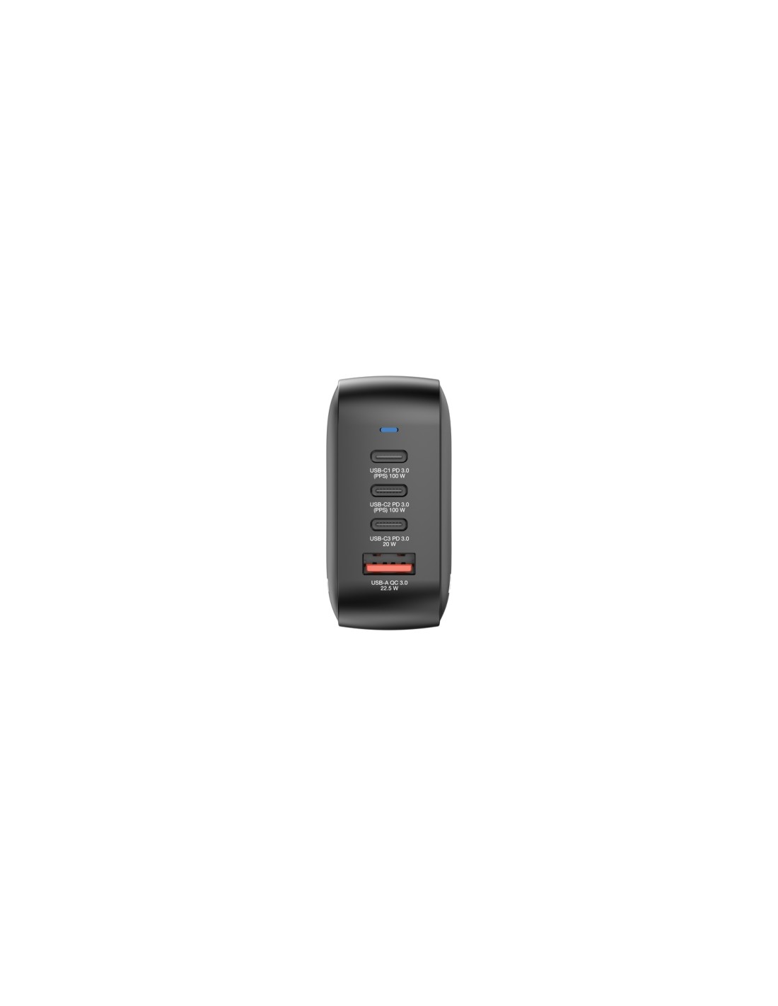 Verbatim Mini GaN Charger 100W Universal Negro Corriente alterna Carga rápida Interior
