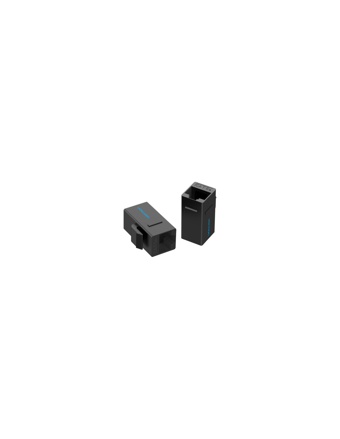 Vention Adaptador Conector RJ45 VDD-B07-B Cat5e UTP/ RJ45 Hembra - RJ45 Hembra/ Negro