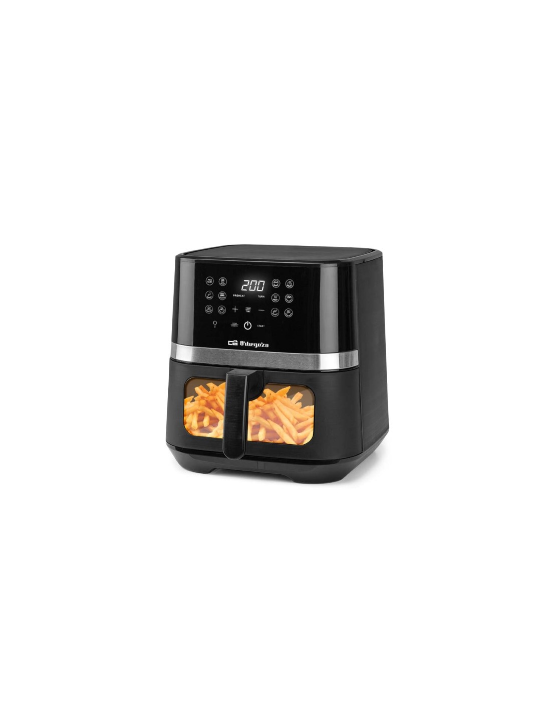 Orbegozo FDR 68 freidora Sencillo 6,5 L Independiente 1800 W Freidora de aire caliente Negro