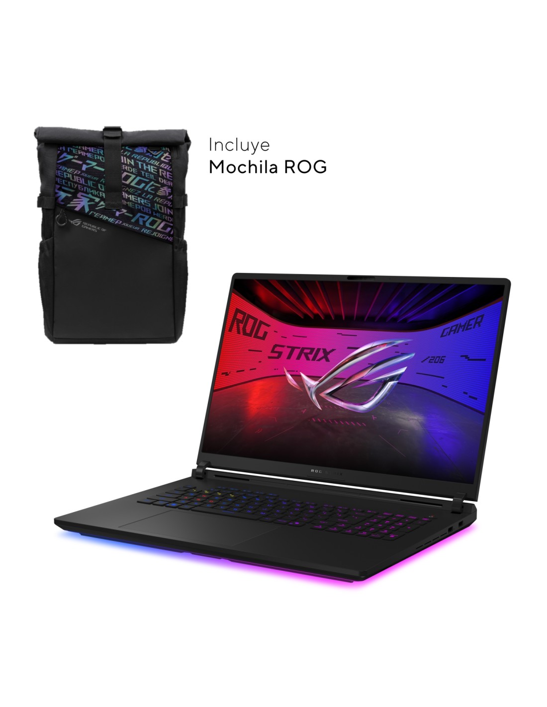 ASUS ROG Strix SCAR 18 G835LR-SA002W - Ordenador Portátil Gaming de 18" WQXGA 240Hz (Core Ultra 9 275HX, 64GB RAM, 1TB + 1TB SSD
