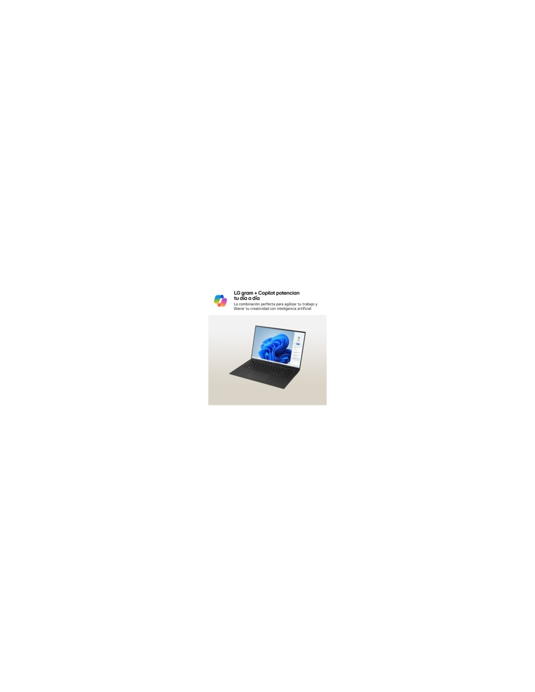 LG Gram 16Z90RU Intel® Core? i5 i5-1334U Portátil 40,6 cm (16") WQXGA 16 GB LPDDR4x-SDRAM 512 GB SSD Wi-Fi 6 (802.11ax) Windows 