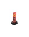 Alcatel E160 Teléfono DECT Identificador de llamadas Negro, Rojo