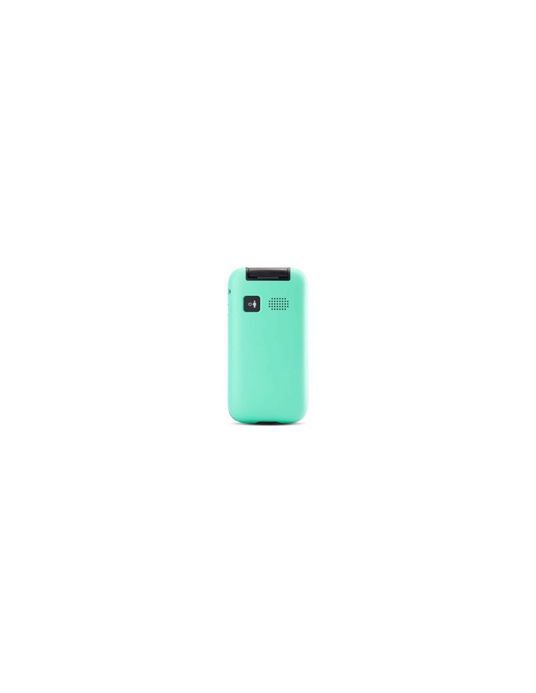 Telefono movil panasonic 2.4p boton sos agenda 300 contactos teclas retroiluminada bluetooth turquesa KX-TU400EXC