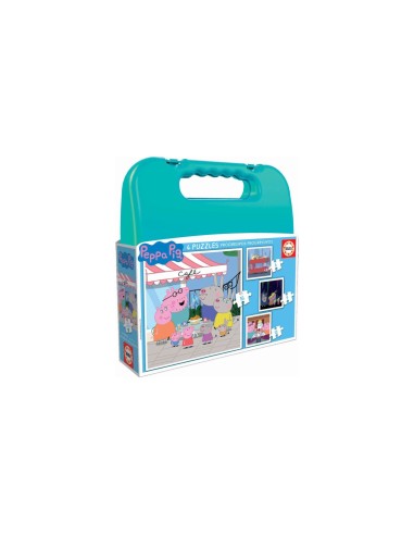 Educa Puzzle Progresivo 6-9-12-16 Piezas Maleta Peppa Pig - 18112