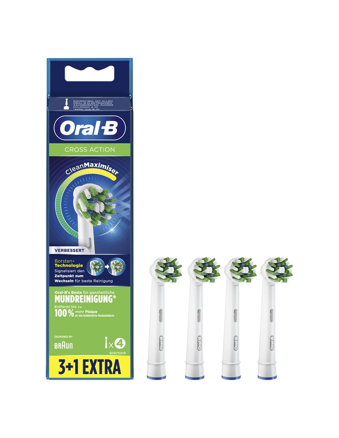 Braun Oral B  EB50-4/WE Cross Action 4 Und Cabezales de Recambio