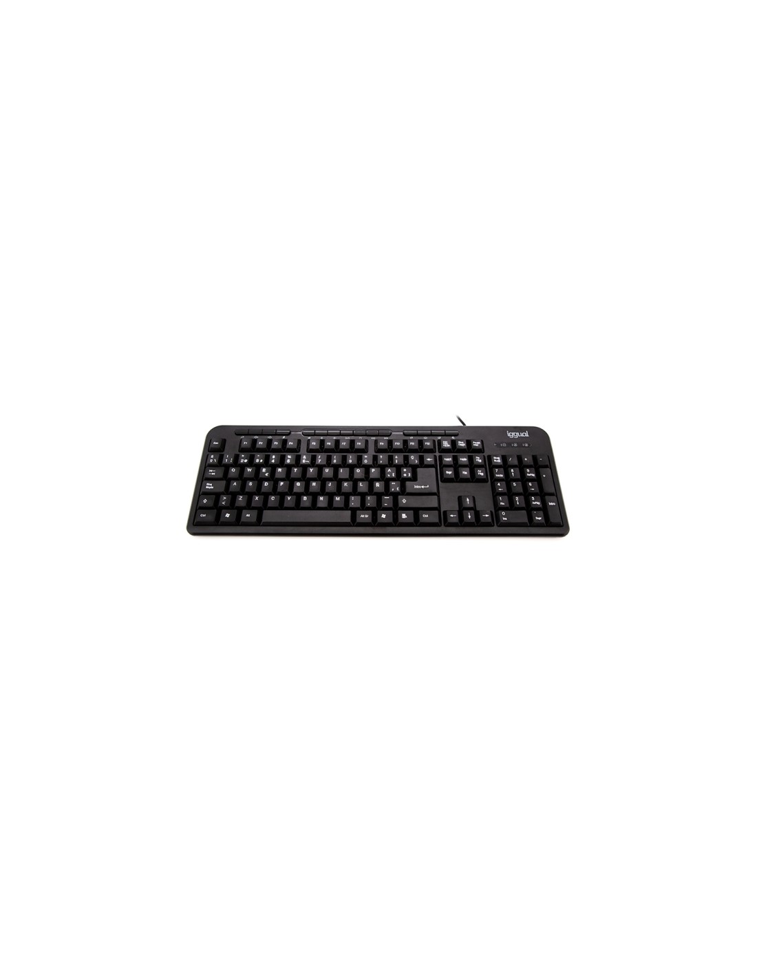 iggual CK-BASIC-120T teclado usb universal qwerty español negro