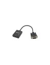 iggual Adaptador VGA a HDMI + audio + microUSB 0.25m negro