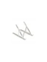 iggual Soporte portátil plegable aluminio plata 17