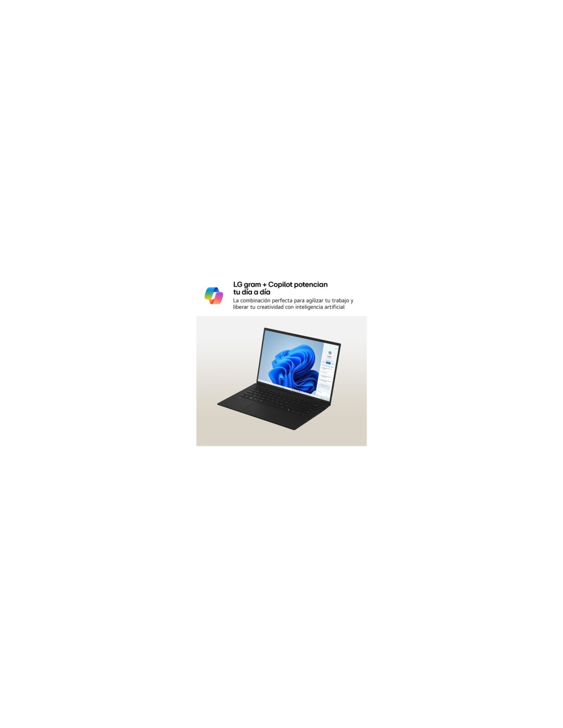 LG 17Z90T-G.AA78B ordenador portatil Intel Core Ultra 7 255H Portátil 43,2 cm (17") WQXGA 16 GB LPDDR5x-SDRAM 1 TB Unidad de dis