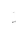 AISENS Soporte de techo pro giratorio, inclinable, extensible y nivelable para monitor/TV 80kg de 50-100, Negro