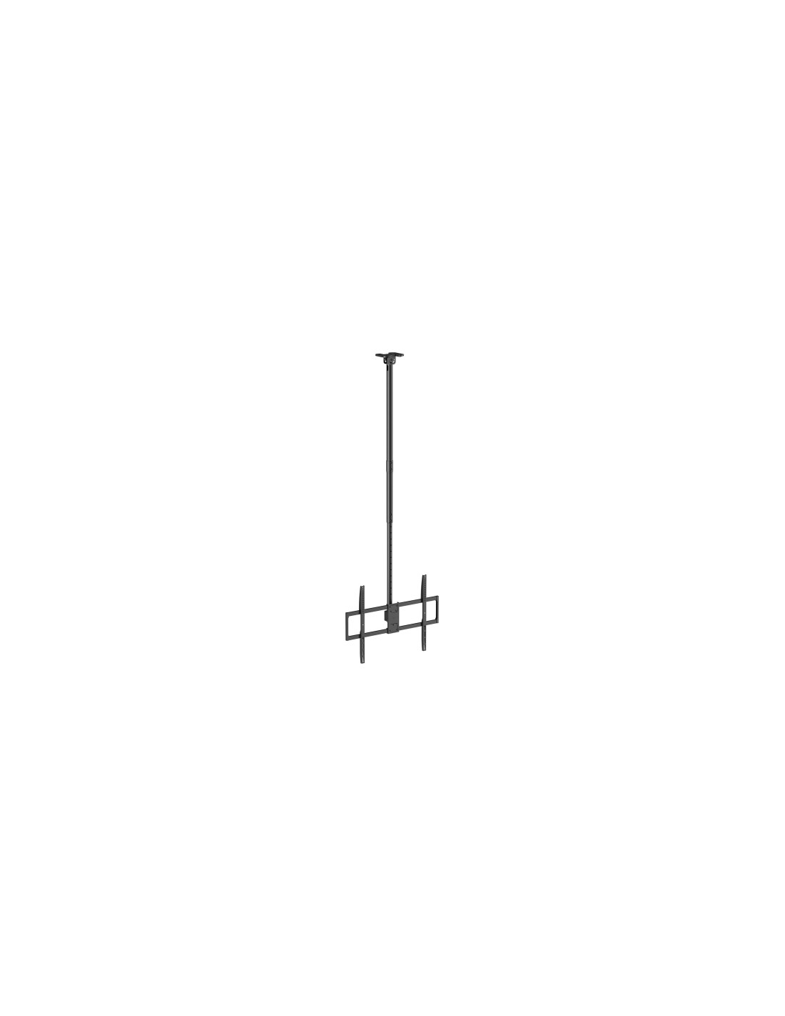 AISENS Soporte de techo pro giratorio, inclinable, extensible y nivelable para monitor/TV 80kg de 50-100, Negro