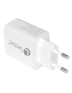 Leotec CARGADOR UNIVERSAL 30W GAN 1 USB C PD+1 USB A BLANCO
