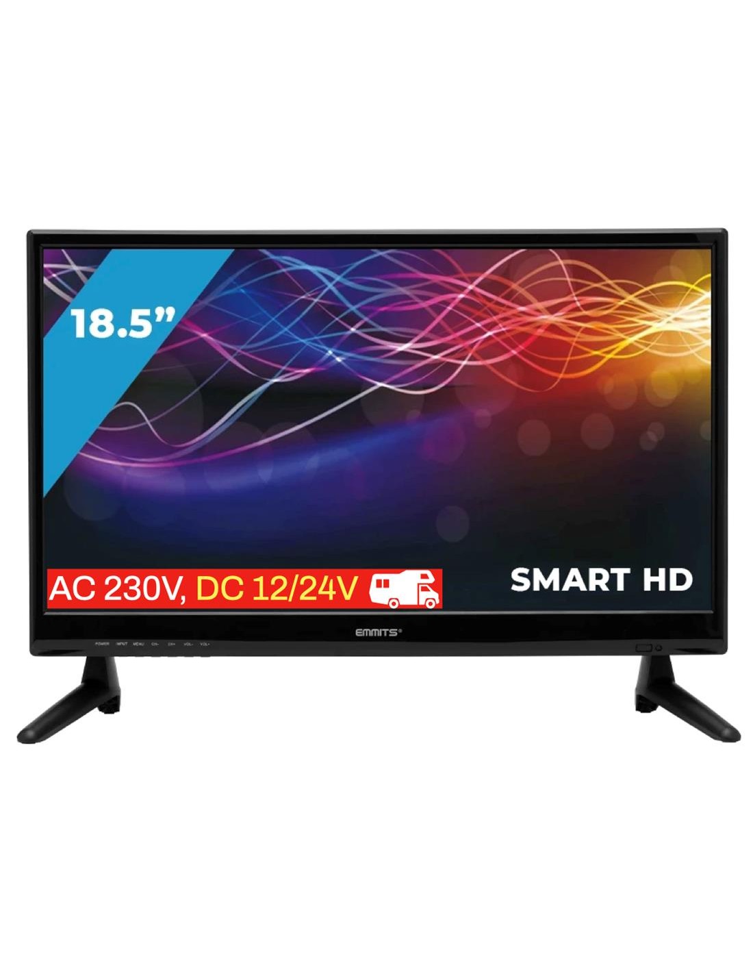 Televisor 18.5" Emmits D-Led Dvb-T2 Smart TV Android 11 [12 Voltios]