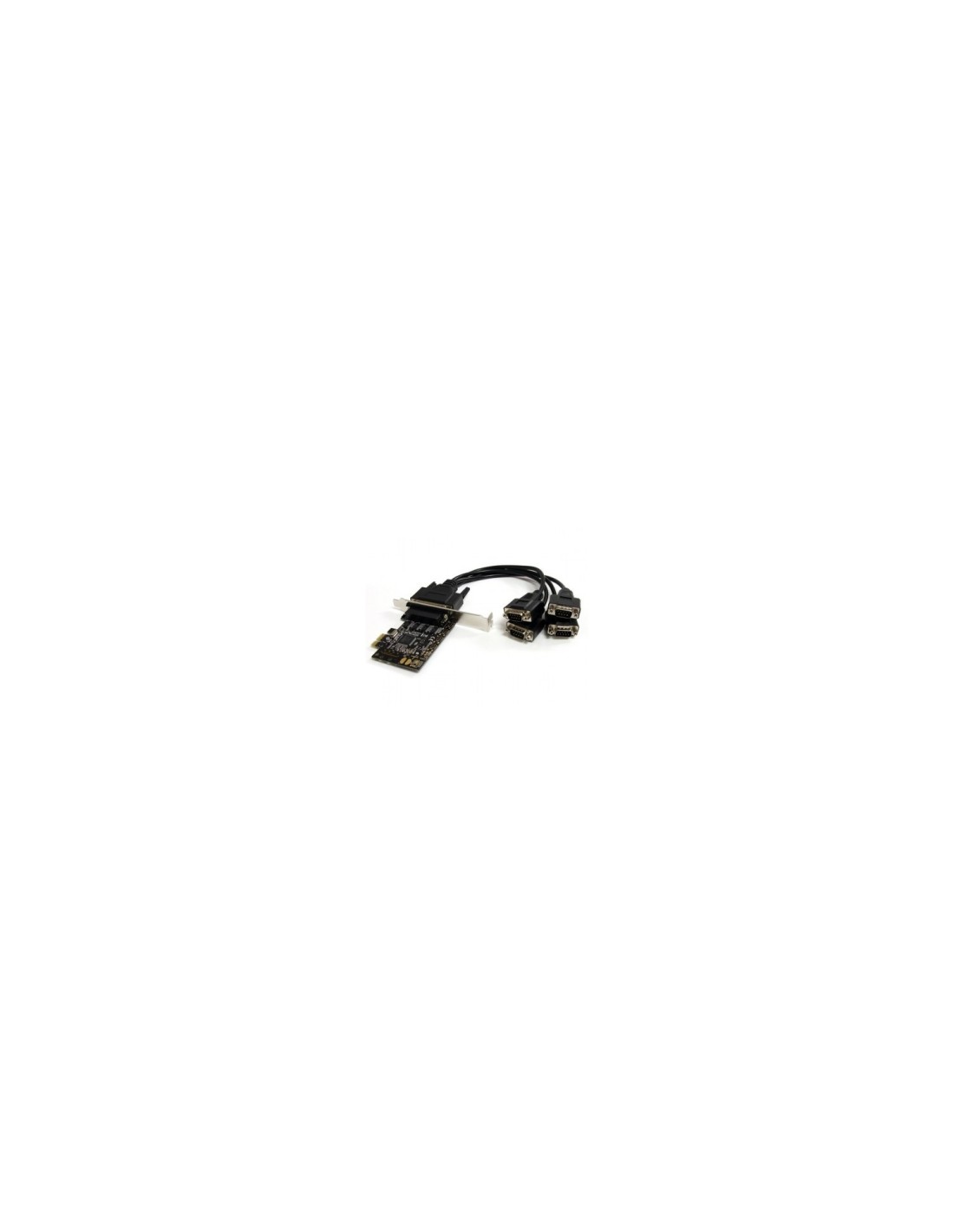StarTech.com Tarjeta Adaptadora PCI Express PCIe de 4 Puertos Serie con Cable Multiconector RS232 Serial