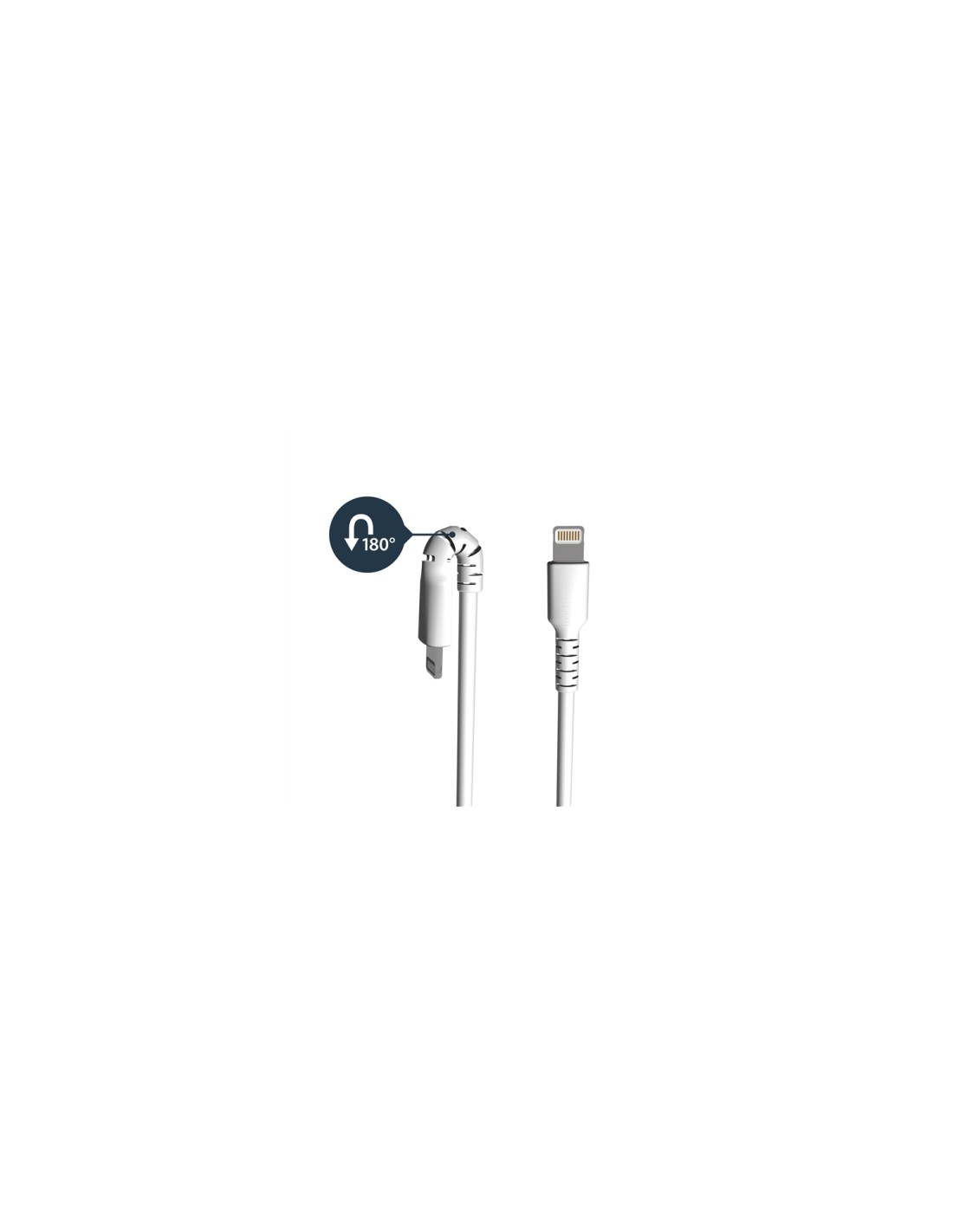 StarTech.com Cable de 2m Lightning a USB Tipo-A Certificado MFi - Blanco RUSBLTMM2M