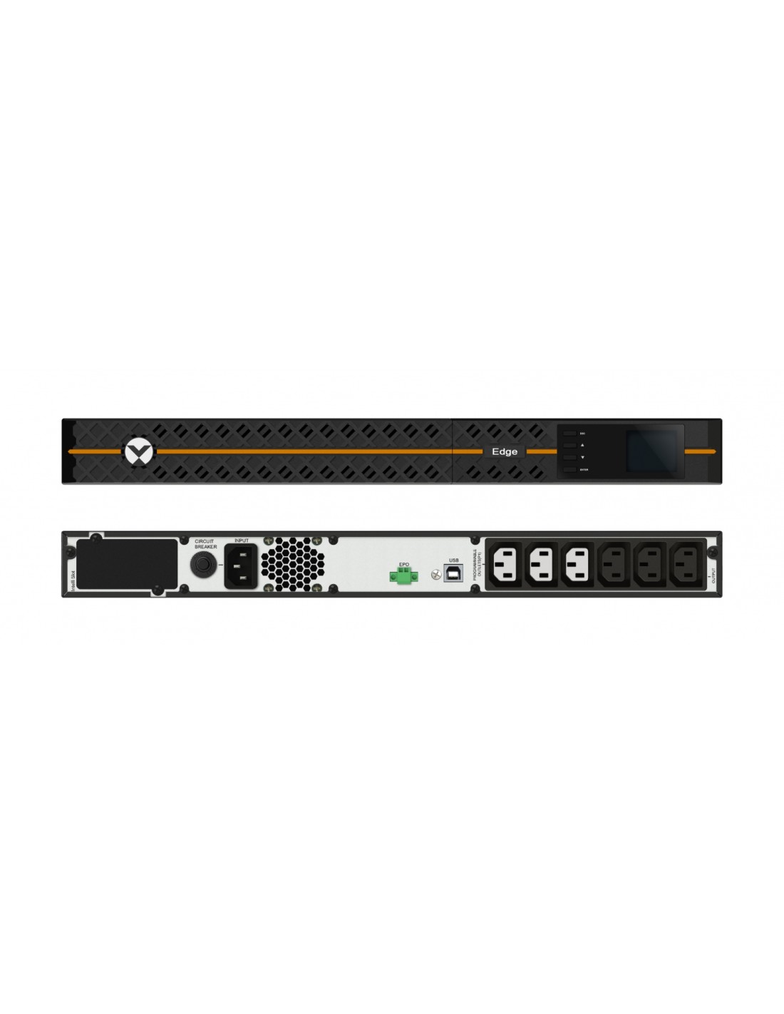Vertiv sistema de alimentación ininterrumpida (UPS) LÍ­nea interactiva 1000 VA, 900 W Rack Negro