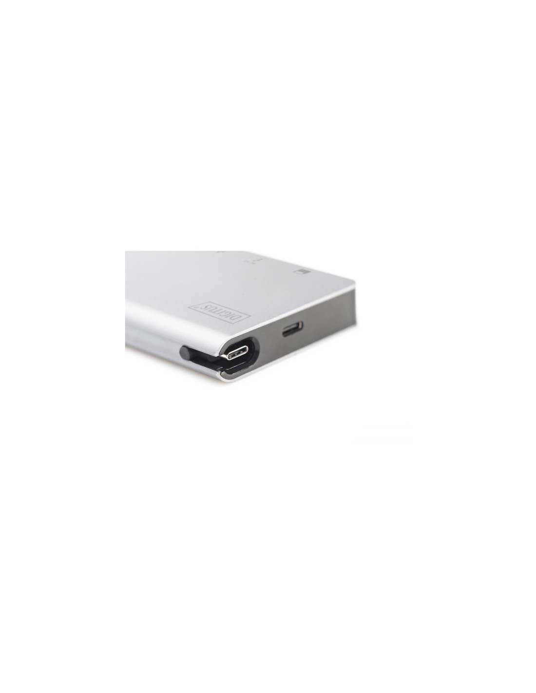 Digitus Base para portátil y replicador de puertos Alámbrico USB 3.2 Gen 2 (3.1 Gen 2) Type-C Plata