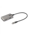 StarTech.com Adaptador Multipuertos USB C - USB-C a HDMI 2.0 4K 60Hz, PD con Paso de 100W - Hub USB de 3 Puertos de 10Gbps - Min