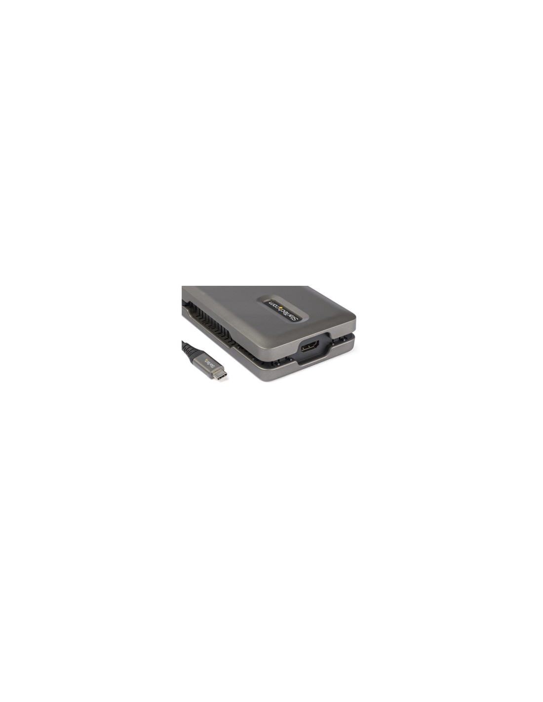 StarTech.com Adaptador Multipuertos USB-C - USB Tipo C a HDMI 2.0 4K a 60Hz - Hub Ladrón USB de 2 Puertos de 10Gbps - con PD de 