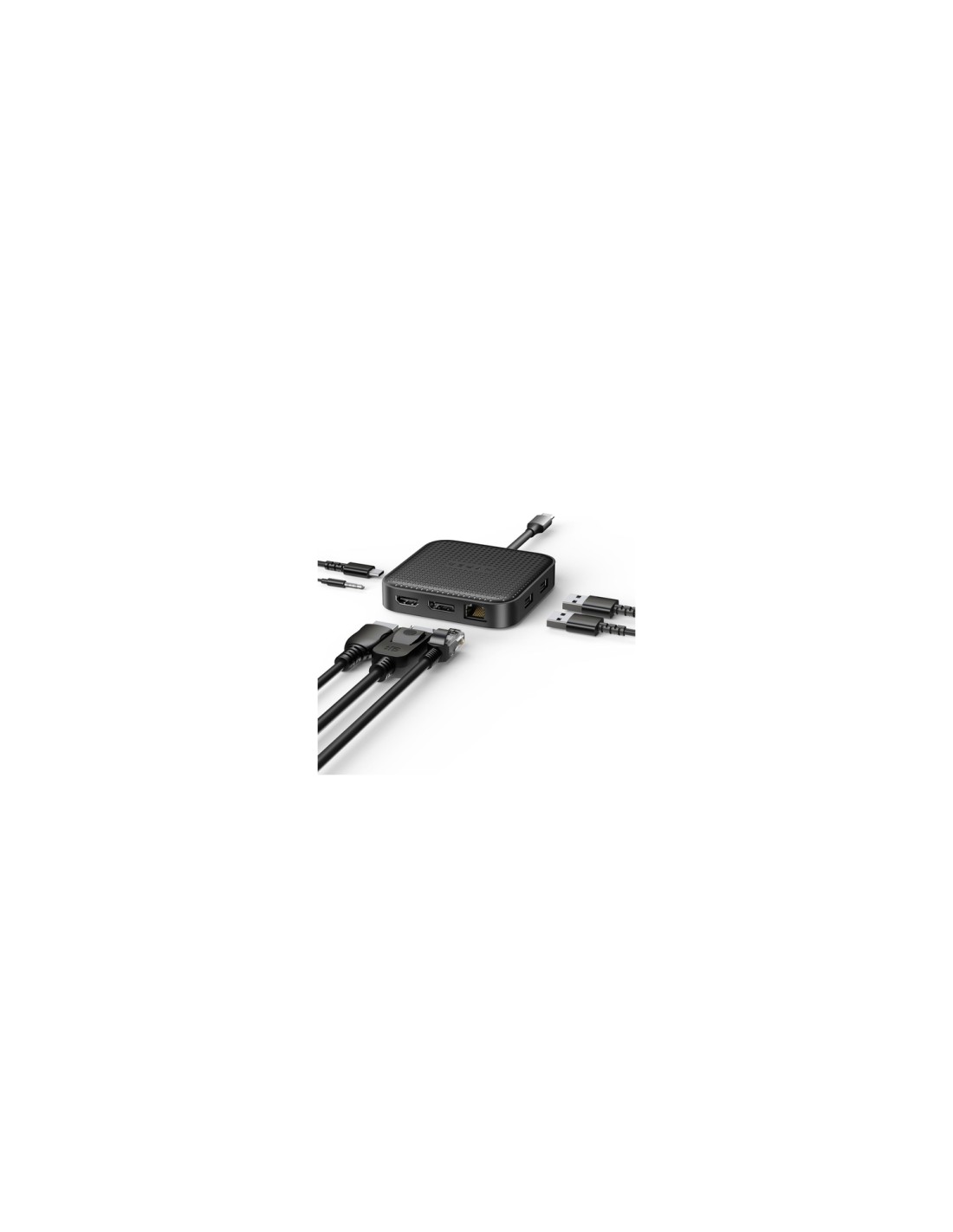 HYPER HD583-GL base para portátil y replicador de puertos Acoplamiento USB 3.2 Gen 1 (3.1 Gen 1) Type-C Negro