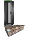 APC Easy Rack 600mm/42U/1000mm , with Roof, Side panel Rack o bastidor independiente Negro