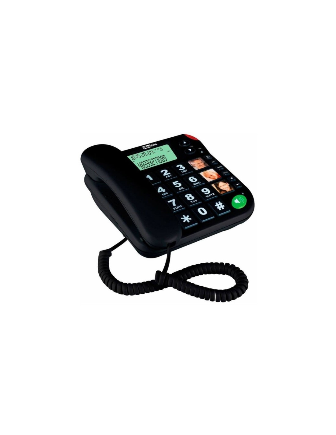 MAXCOM TELEFONO FIJO KXT480 BLACK