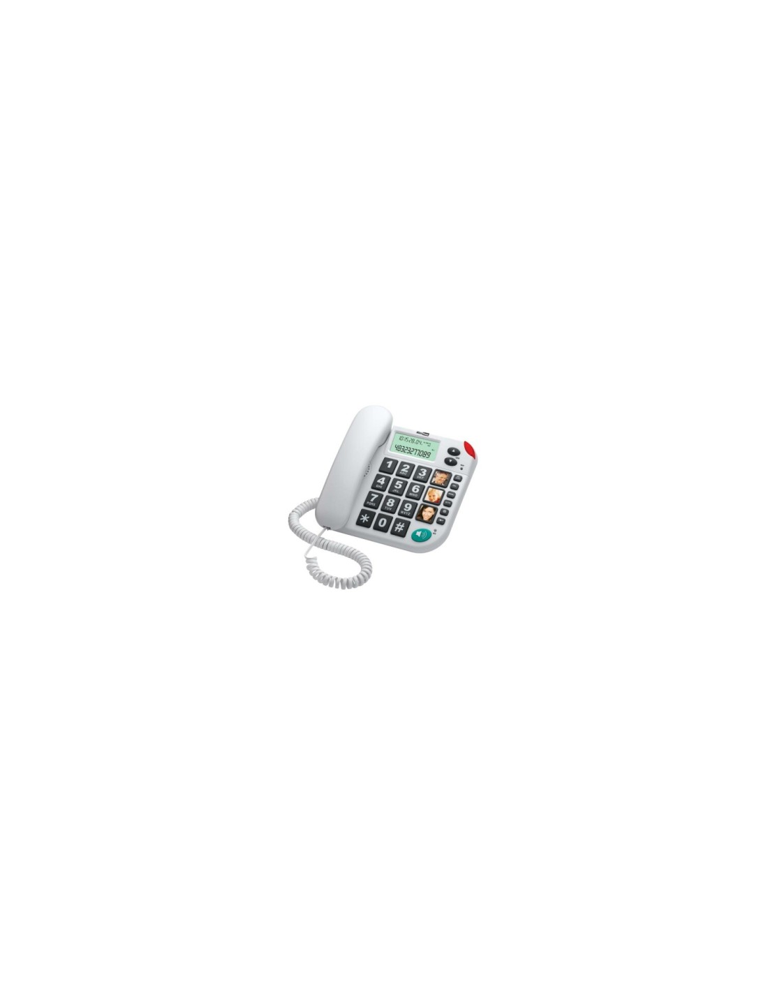 MAXCOM TELEFONO FIJO KXT480 WHITE
