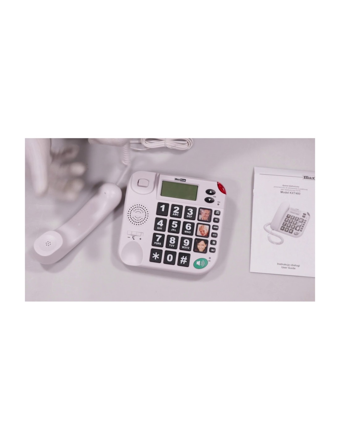 MAXCOM TELEFONO FIJO KXT480 WHITE