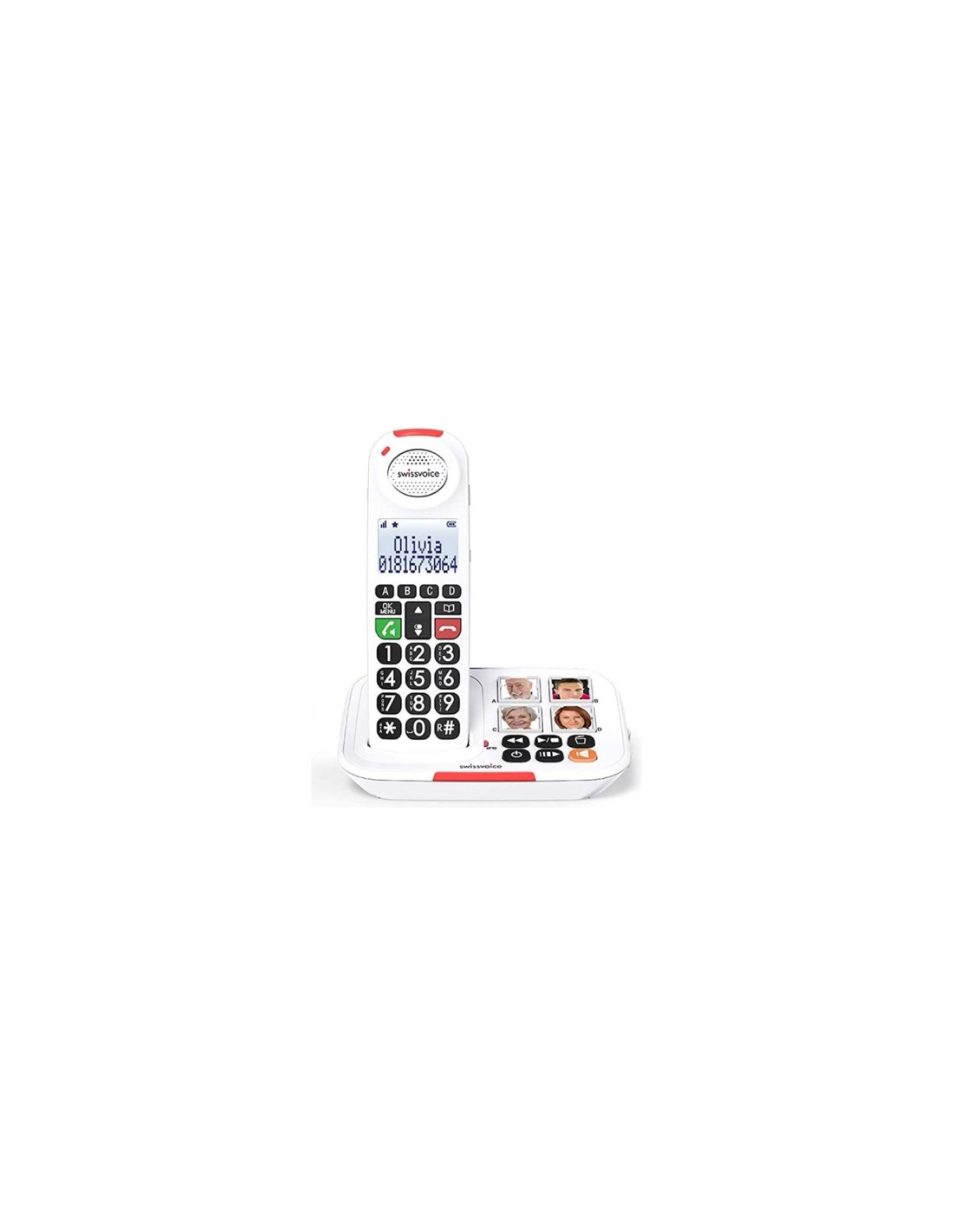 SwissVoice Xtra 2355 Teléfono DECT Identificador de llamadas Blanco