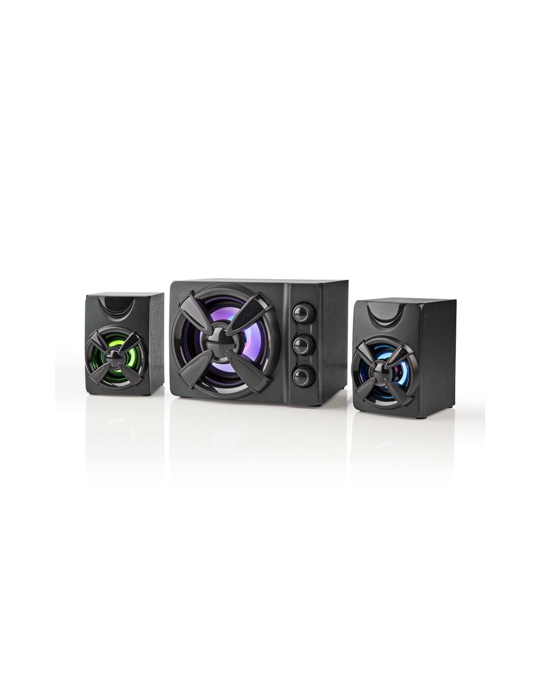 Nedis GSPR31021BK altavoz De 2 vías Negro Alámbrico 11 W