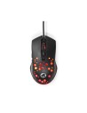 Nedis GMWD410BK ratón mano derecha USB tipo A Óptico 7200 DPI
