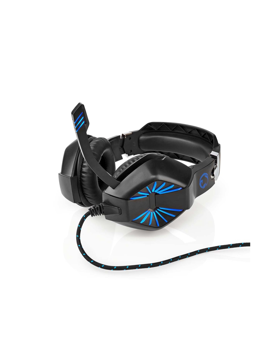 Nedis GHST250BK auricular y casco Auriculares Alámbrico Diadema Juego USB tipo A Negro